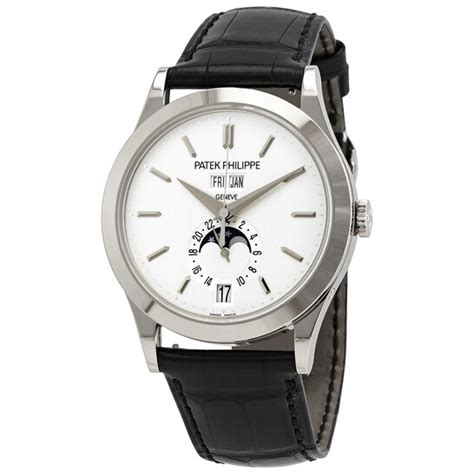 patek philippe grand complications silvery opaline men's watch 5396g-011